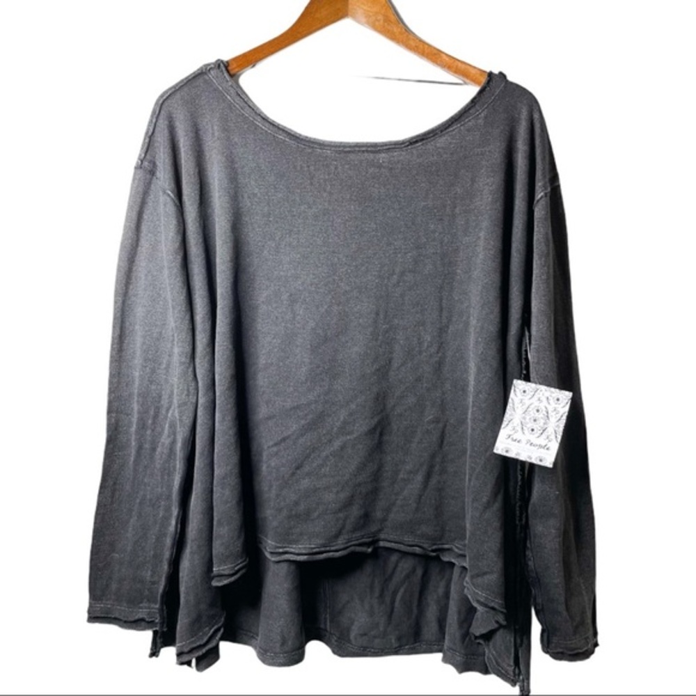 NWT We The Free Amaryllis Oversized Tee Black